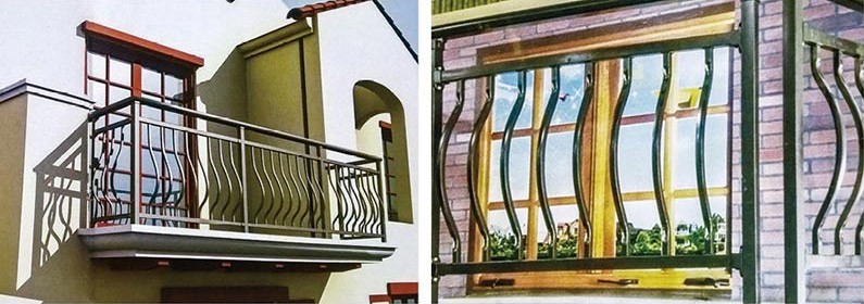 彎（wān）弧型陽台護欄